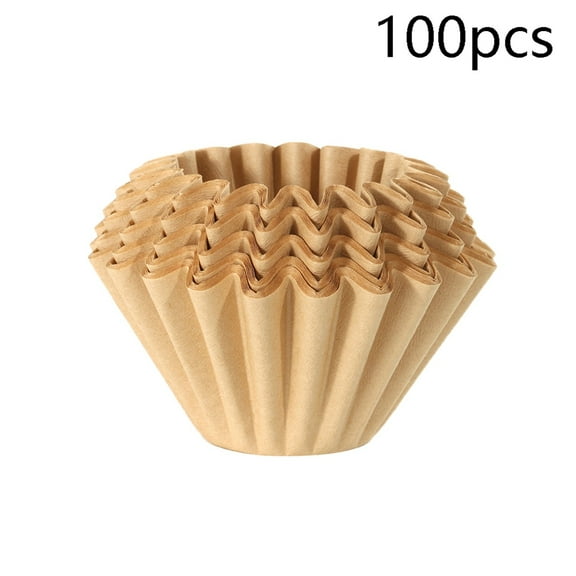 Unbleached Coffee Filter Paper 155/185 Cake Shape Biodegradable for Hand Brewing Coffee Maker