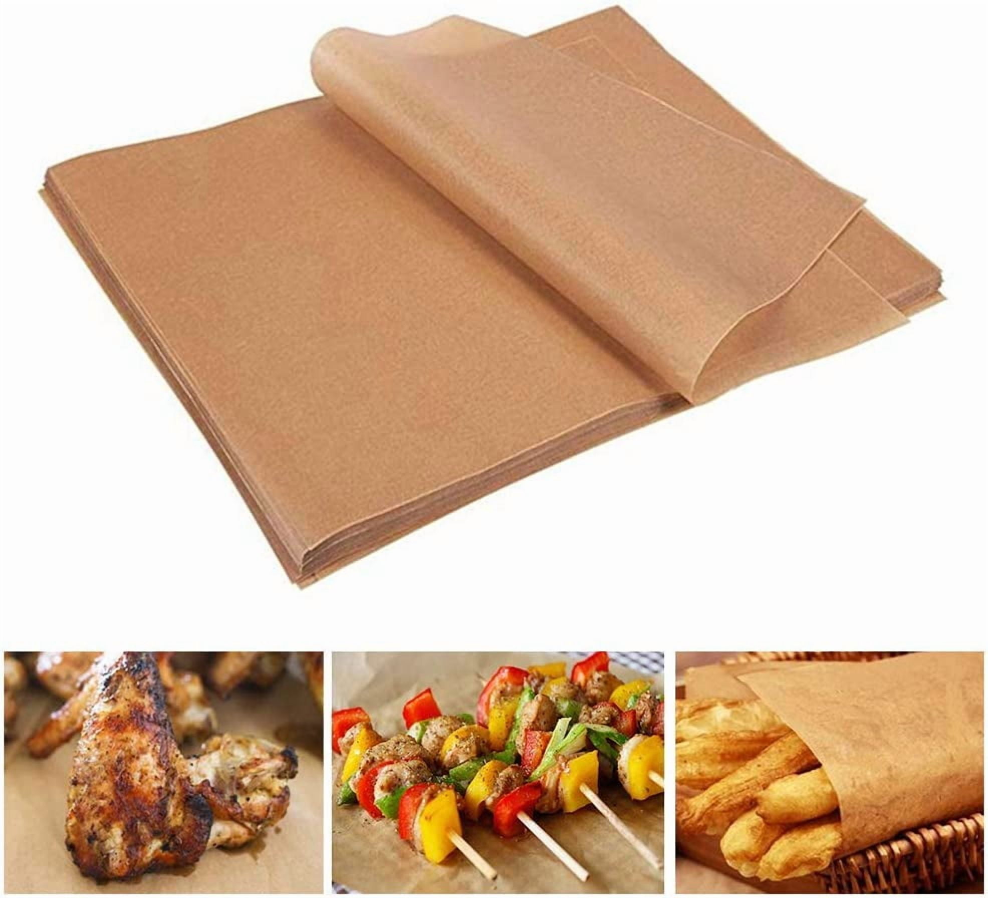 Unbleached Parchment Paper Baking Sheets, 200 Sheets, Non-Stick, 12X16" Precut Baking Liners Sheets, Will Not Curl or Burn, Perfect for Half Sheet Pans Baking Bread Burger Cookie