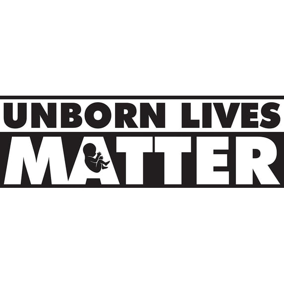 Unborn Lives Matter Pro-Life Bumper Sticker