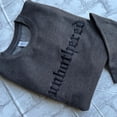 thumbnail image 1 of Unbothered Embroidered Crewneck Unisex Sweatshirt Casual Clothing, 1 of 2
