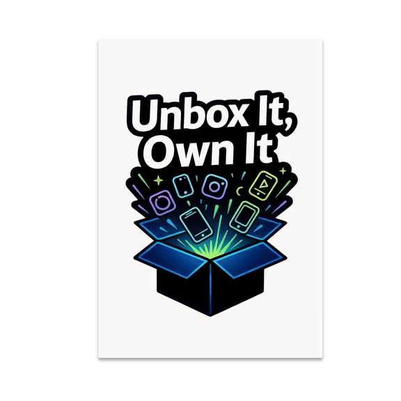 Unbox It, Own It Tech Subscription Art - Tech Enthusiast - 13x19 Poster Print