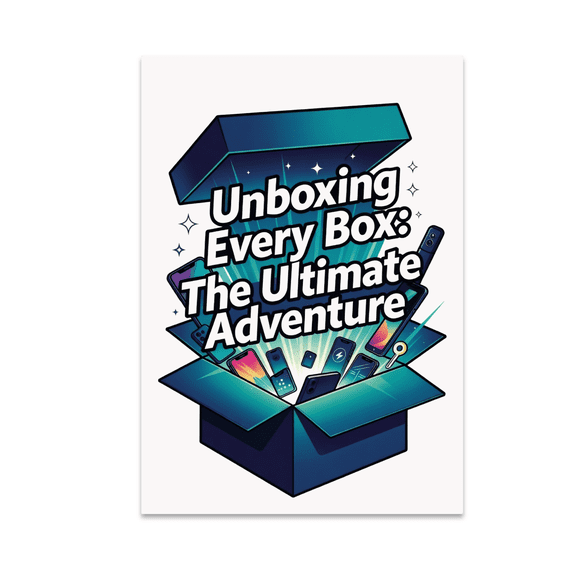 Unboxing Every Box: The Ultimate Adventure - Tech Enthusiast - 13x19 Poster Print