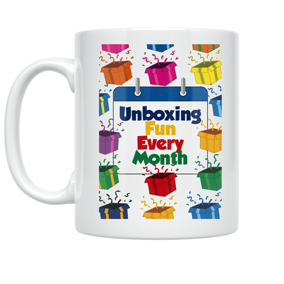 Unboxing Fun Every Month - Subscription Box Enthusiast - 11 oz Ceramic Coffee Mug