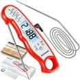 thumbnail image 1 of Saferell Meat Thermometer for Cooking, 2-in-1 Digital Instant Read Food Thermometer with Foldable Probe & Oven Safe Wired Probe, Backlight, Alarm Set, and Magnet for BBQ, Grill, and Roast Turkey, 1 of 7