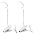 thumbnail image 1 of 2PCS Clip on Light Dimmable Portable Desk Light Mini Clip Lamp, USB Power Small Desk Lamp with Clamp, Reading Lights for Books Bunk Bed Headboard Makeup, 1 of 6
