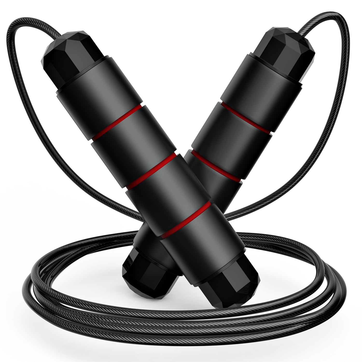 Jump Rope Tangle-Free Rapd Speed Jumpng Rope Cable Ball Bearngs