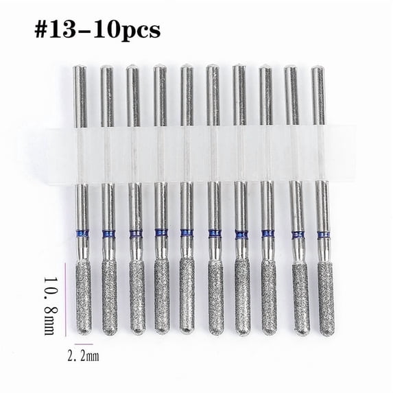 Unbranded 10Pcs Diamond Nail Drill Bit Set, Electric Nail File Burrs ...