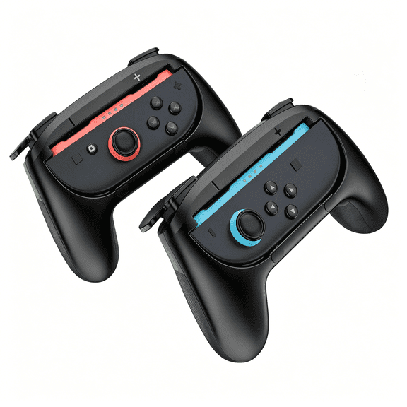 Unbranded 2 Pack Joy-Con Grips for Nintendo Switch 2 2025 Released, Wear-Resistant Comfort Controller Hand Grip Handles Holder for Joycon -Black