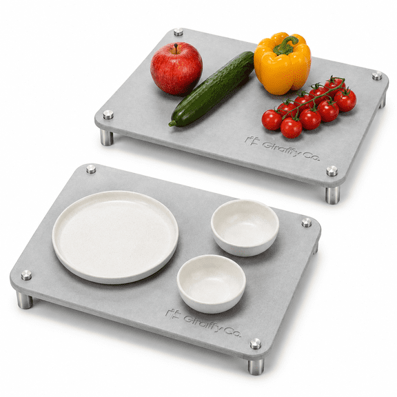 Unbranded 2-Piece Stackable Drying Stone Mat Set for Kitchen Countertops
