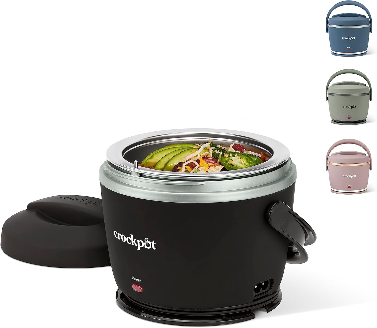 Unbranded 20oz Portable Electric Food Warmer, Personal Lunch Box Keeps Food Spill-Free & Warm, Ideal for Travel, Work, School, Car, On-the-Go, Dishwasher-Safe, Giftable, Blush Pink