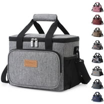 Lifewit 24-Can Insulated Lunch Bag, Soft Cooler Tote for Adults, Gray