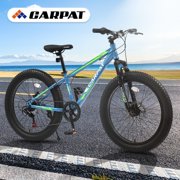 Unbranded 24 In. 7 Speeds Mountain Bike with Dual Disc Brake Green