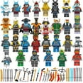 thumbnail image 1 of Unbranded 30Pc Anime Cartoon TV Mini Figure Bricks, Master Lloyd Kai Zane Jay, Ninja Building Blocks for Children Birthday Gifts, 1 of 10