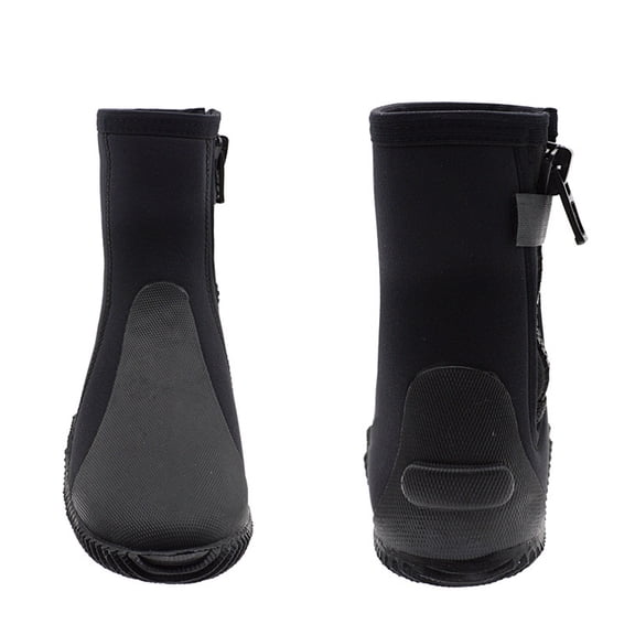 Unbranded 5MM High Top Scuba Diving Boots, Black Neoprene Water Shoes for Snorkeling, US Men's Size L(41-42)