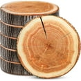 thumbnail image 1 of 6 Pcs Round Throw Pillow Wood Decorative Soft Circle Seating Tree Stump Pillow Floor Cushion Natural Wood Cushion 3D Digital Printing Forest Decor for Bedroom Living Room (Realistic), 1 of 7