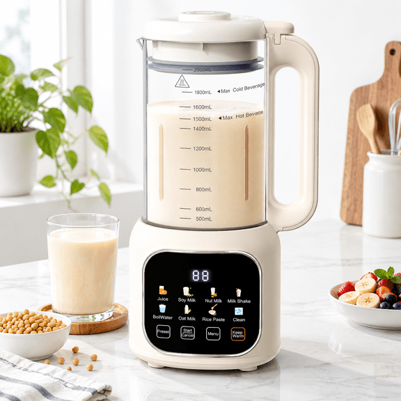 Unbranded 8-in-1 Automatic White Nut Milk Maker, 68oz Large Capacity