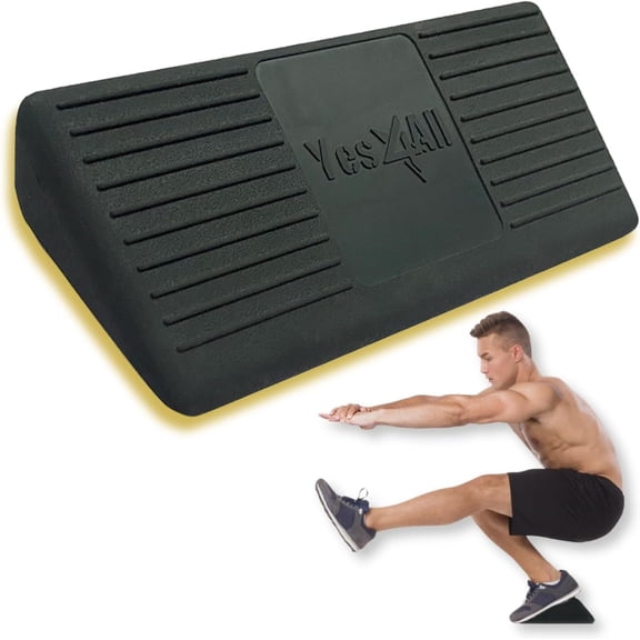 Unbranded Ankle Calf Stretcher 450LBS Rubber, Slant Board Improving Mobility & Flexibility, Anti Slip & Ergonomic Squat Wedges