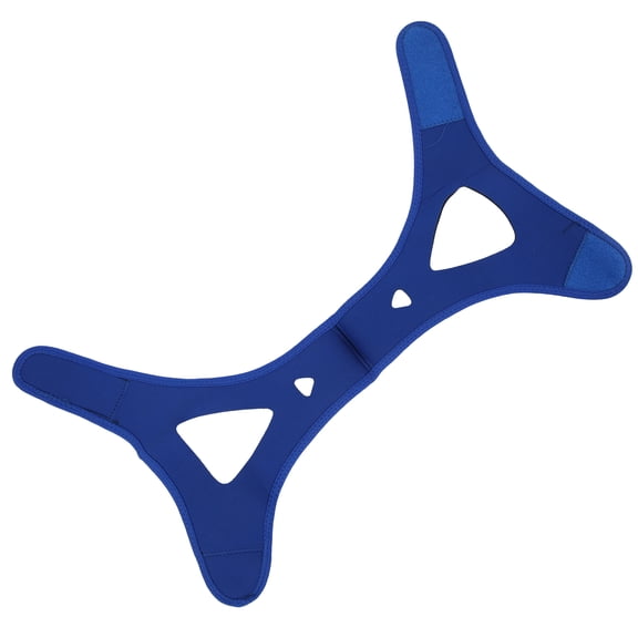 Unbranded Anti-Snoring Chin Strap, Breathable Triangular Jaw Bandage, Blue, 1 Pack