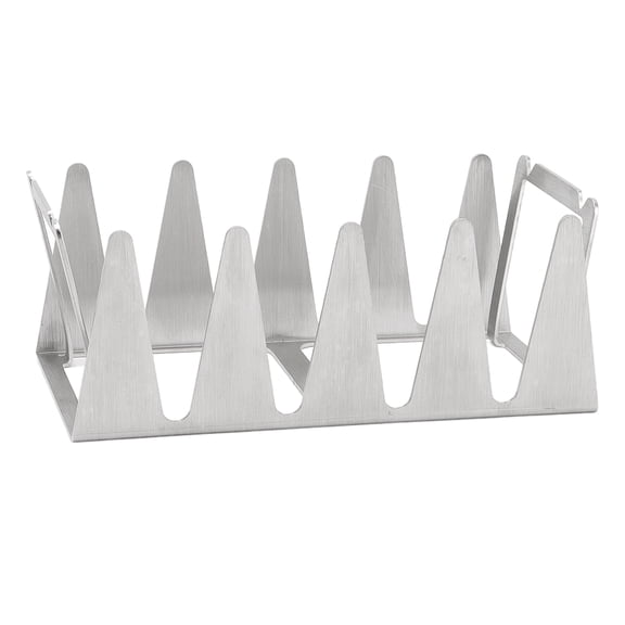 Unbranded BBQ Rack Stainless Steel Holder Portable Multifunctional Grill Rib for Home Yard Outdoor Camping 7.09x3.54x2.76 in / 18x9x7 cm