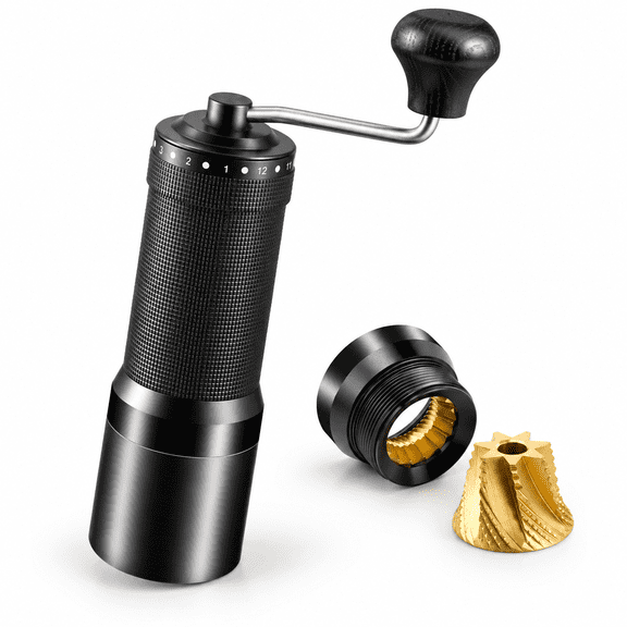 Unbranded Black Manual Conical Burr Coffee with 35g Capacity