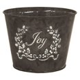 thumbnail image 1 of Unbranded Black With White Joy And Holly Leaves Planter, 1 of 1