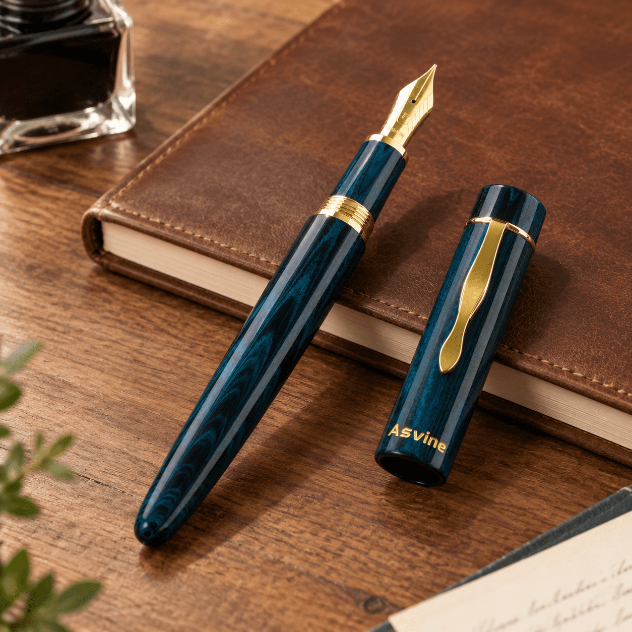 Unbranded Blue Stub Nib Fountain Pen, 1.1mm, Calligraphy and Drawing ...