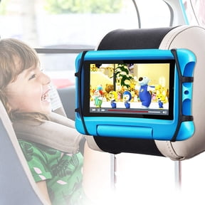 Unbranded Car Headrest Mount Holder, Tablet Holder for Kids in Back Seats, Anti-Slip Strap and Holding Net,Angle-Adjustable/Fits All 7 Inch to 12.9 Inch Tablets