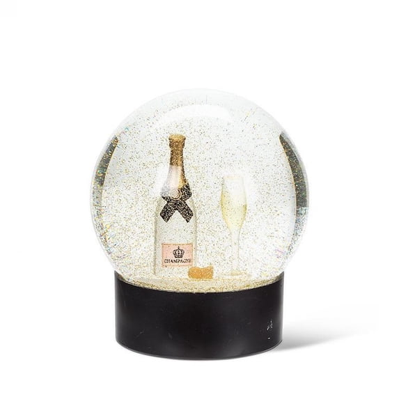 Unbranded Champagne Bottle & Flute Snow Globe