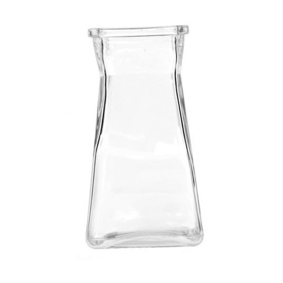 Unbranded Clear Gathered Square Vase