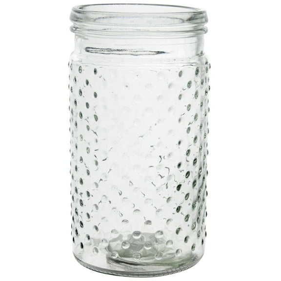 Unbranded Clear Hobnail Glass Vase