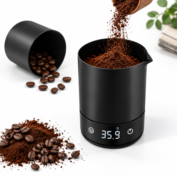 Unbranded Coffee Espresso Scale with 200ml Dosing Cup and LED Display