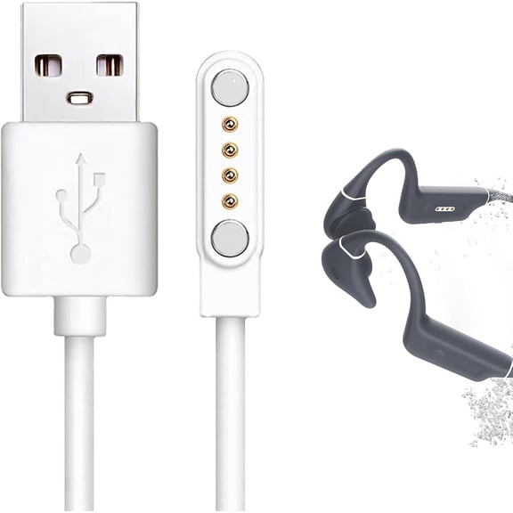 Unbranded Compatible with NANK Runner Diver2 Charger, Magnetic USB Charging Cable Replacement Charger Cable Compatible with NANK Runner Diver2 Bone Conduction Headphones