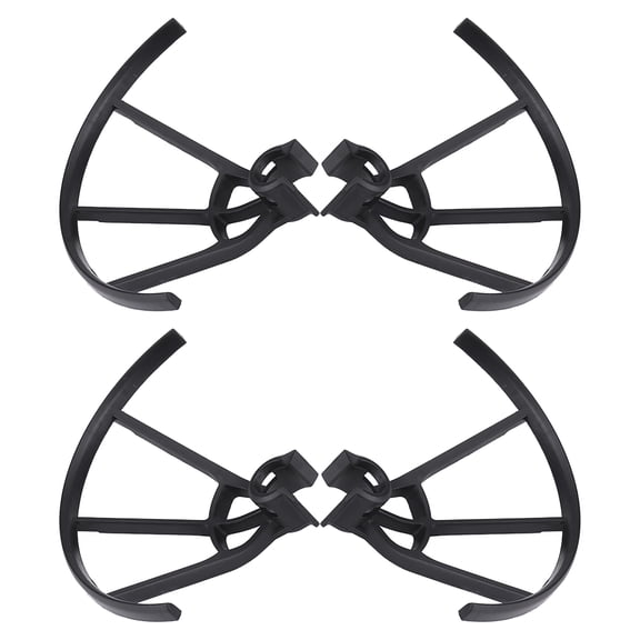 Unbranded Drone Propeller Guards Protective Cover Accessory for DJI Tello, Black, 4 Pieces, Lightweight Plastic Protection Blades Protectors, 3.3 inches / 8.5 cm Width, Easy Assembly