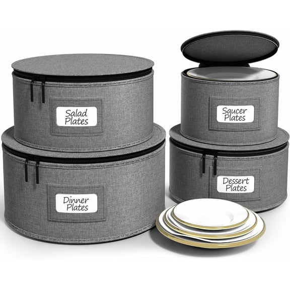 Unbranded Flatware & Utensil Storage - Gray Fabric Chest Box for Storage and Organizing Utensils, Silverware, Flatware, Cutlery - Silverware Organizer Container with Clear Lid & Adjustable Divider
