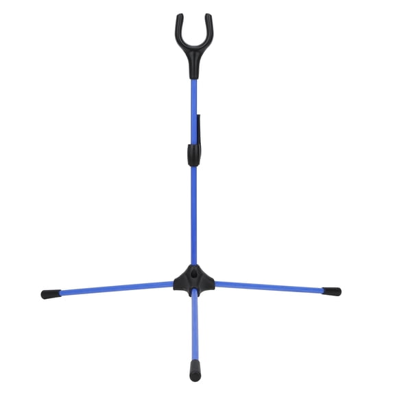 Unbranded Folding Recurve Bow Stand Holder for Hunting & Archery Practice, Lightweight Carbon Fiber, Blue
