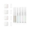 thumbnail image 1 of French Home Mother of Pearl Colored Chopsticks, Ceramic Rests and Sauce Bowls, Set of 4 Pairs, 1 of 4