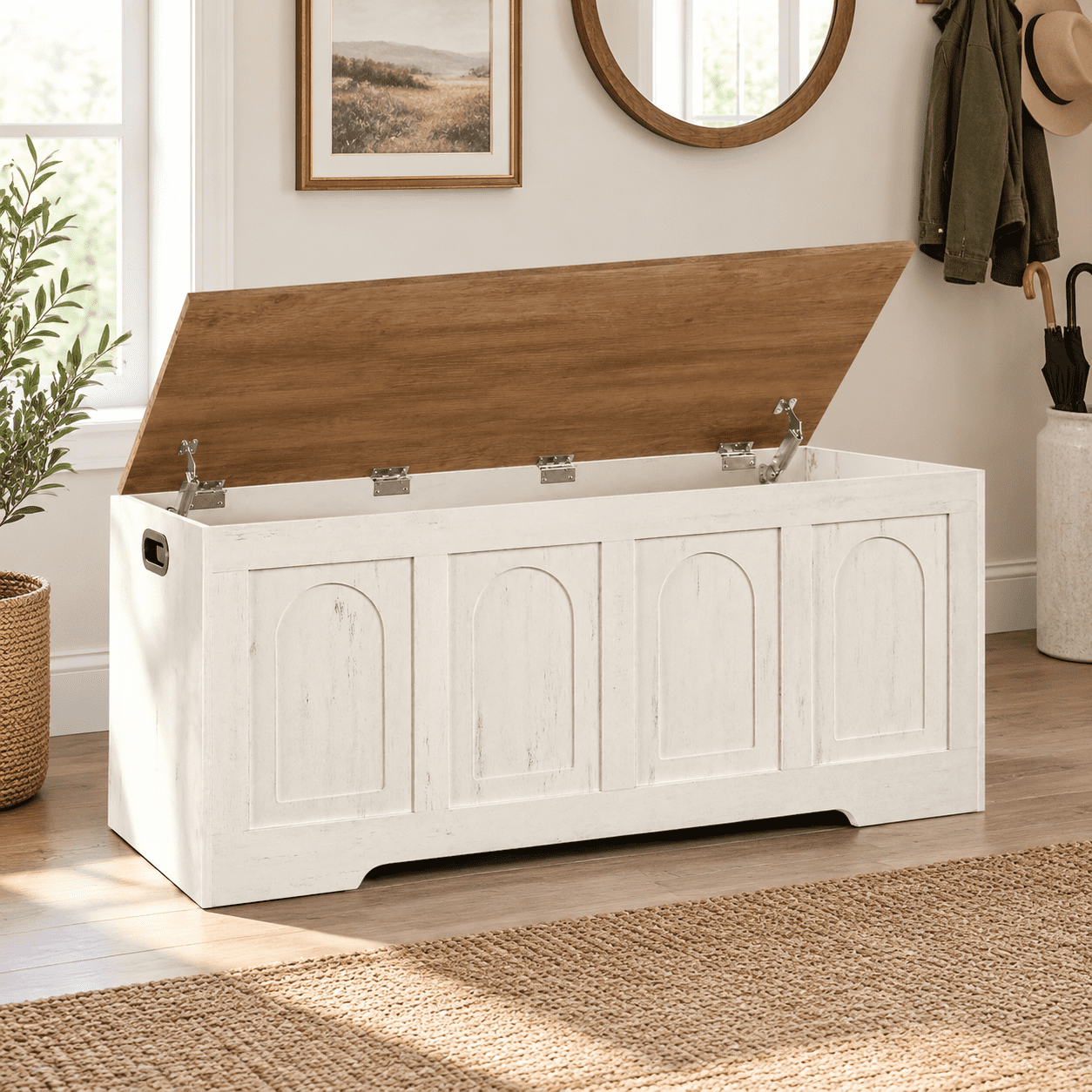 Unbranded Honey Brown + Rustic White 47.2