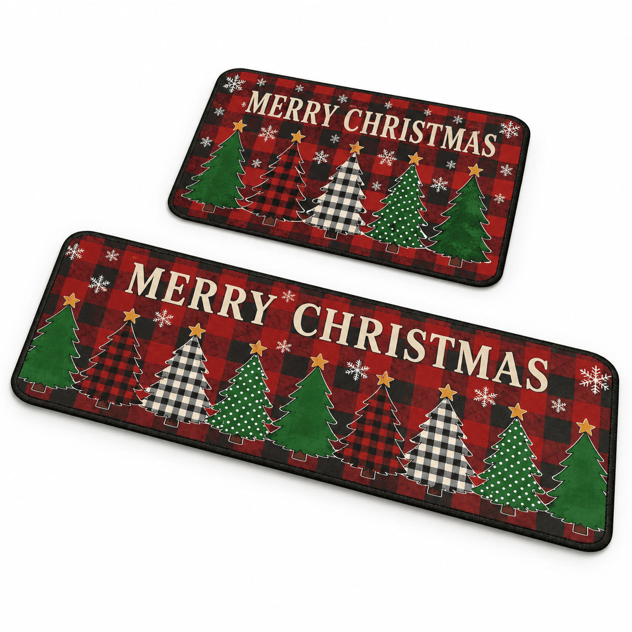 Tree Designed Rugs Unbranded Kitchen Mat Set, Tree Design, Low-Profile Floor Rugs for Home ...