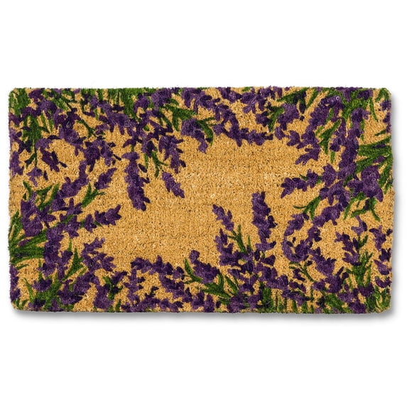 Unbranded Lavender Border Doormat