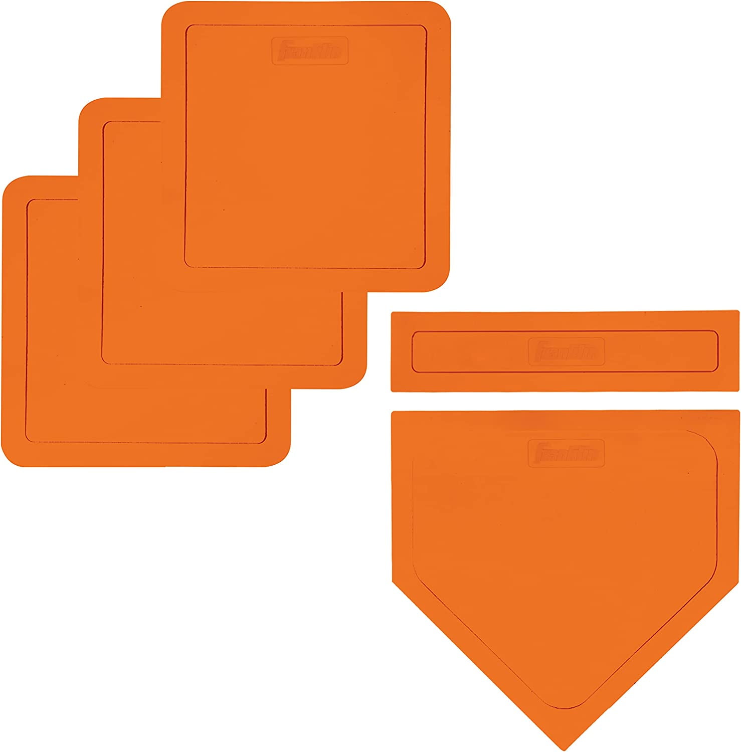 Lot de 5 bases de baseball et softball en caoutchouc pour enfants et