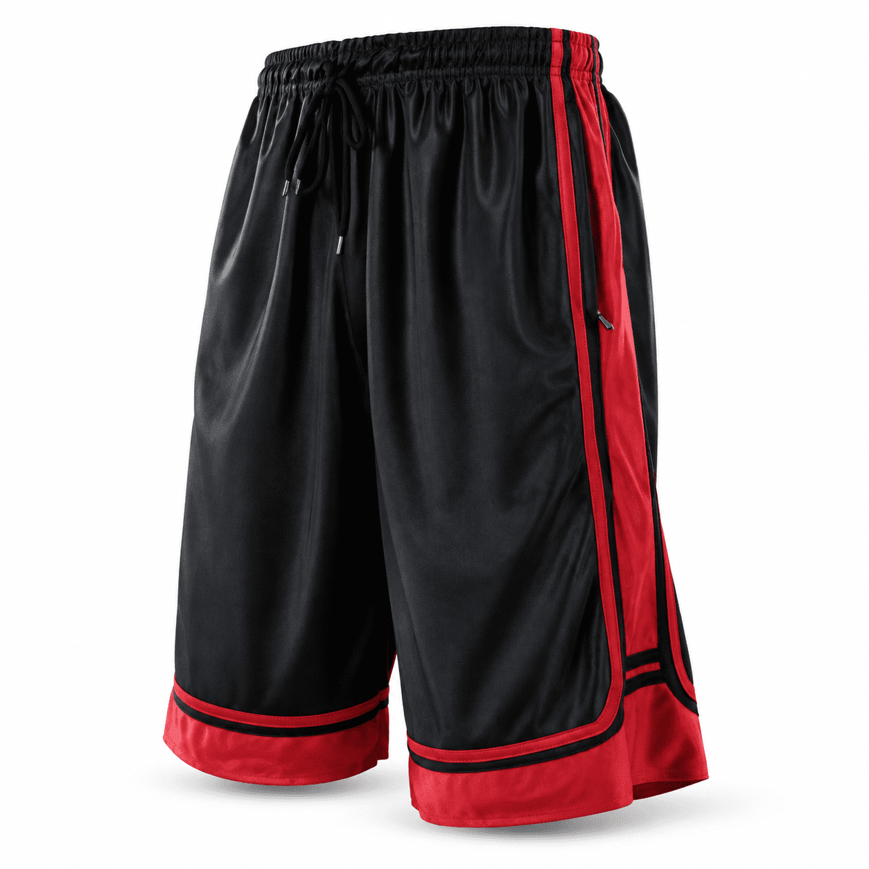 Red Basketball Sign Unbranded Medium 606-Black/Red Men's Athletic Gyming Basketball Shorts ...