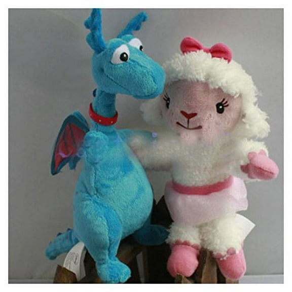Unbranded Doc McStuffins Friends Dragon Stuffy & Lambie~ Stuffed Doll Toy