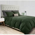 thumbnail image 1 of Unbranded Queen Polyester Dark Green Duvet Cover Set, Luxury Lightweight Microfiber Bedding Sets with Zip Ties, 1 of 1