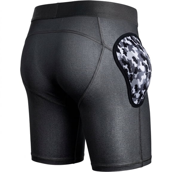 Unbranded R1_black Small Mens Protective Athletic Shorts with Cup for Baseball Football