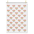 thumbnail image 1 of Unbranded Rainbow Hearts Tea Towel, 1 of 1