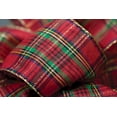 thumbnail image 1 of Unbranded Red And Green Tartan Pattern Wired Ribbon, 1 of 1