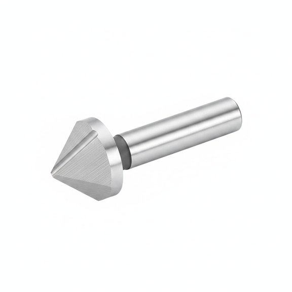 Unbranded Single-Flute Chamfer Mill Tool for CNC and Lathe Workpieces