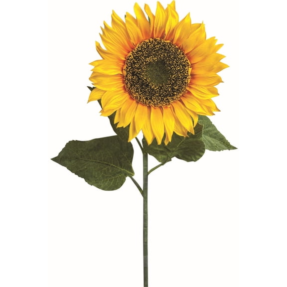 Unbranded Single Sunflower Stem Artificial Flower - Yellow