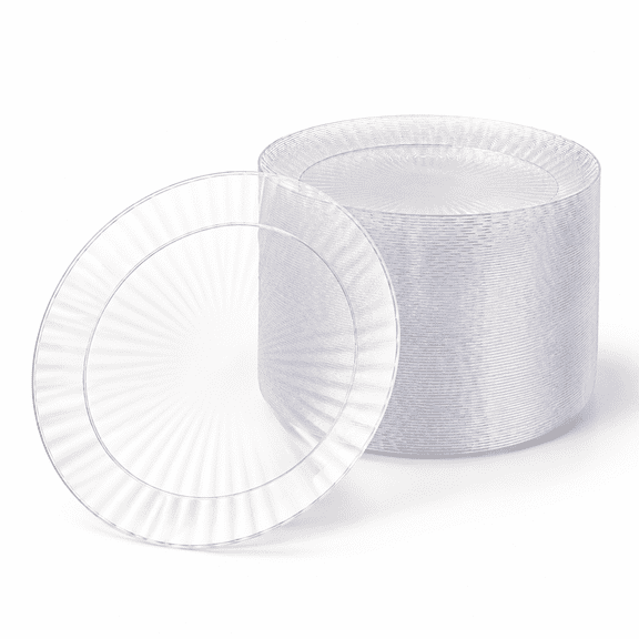 Unbranded Sunburst 6 Inch Disposable Plastic Plates, 100-count