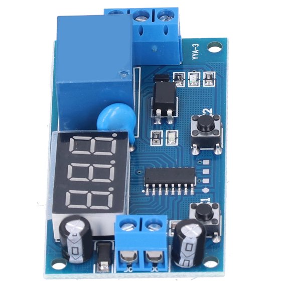 Unbranded Time Delay Relay Timer Controller Module Adjustable Countdown Control Switch DC 12V 50mA Optocoupler Isolation Industrial Grade Circuit Board 1 Pack